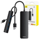 Baseus 4in1 Hub UltraJoy Lite USB-A to USB 3.0 15 cm(black)