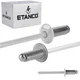 Aluminijaste odprte zakovice 4,8x10 mm RAL 9010