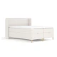 Kremno bela boxspring postelja s prostorom za shranjevanje 180x200 cm Monpelli – Maison de Reve