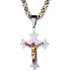 Muški lančić LO-32537 Cross - Zlatna/Srebrna KP32537