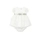 Mayoral Elegantna obleka 1882 Bela Regular Fit