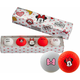 Volvik Vivid Disney Characters 4 Pack Golf Balls Minnie Mouse Plus Ball Marker White/Yellow