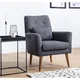 Atelier Del Sofa Krilni stol, Zeni Berjer - Temno siva