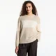 Pulover Calvin Klein Jeans Brushed Alpaca Stripe Logo Sweat White Pepper M