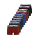 JACK & JONES Boksarice JACSOLID modra/mornarska/siva/rdeča/črna