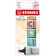 Stabilo Boss Mini pastelne plošče 5 kosov - roza, metina, turkizna, siva, oranžna