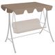 vidaXL Streha za vrtno gugalnico taupe 150/130x70/105 cm
