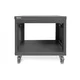 8U AVS rack, 420 x 507 x 460 mm threaded mounting holes, castors, black