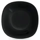 shumee Globok steklen krožnik za večerjo, črn, LUNA, 21,5 cm, 650 ml