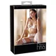 Cottelli Collection White Mesh Embroidered Lingerie Set 85C/XL OAF002D