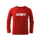 WARAGOD otroška majica z dolgimi rokavi Army, rdeča