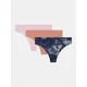 Womens panties Under Armour UA Pure Stretch NS Nov THONG - 3pk - Womens