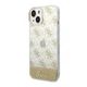 Maska Guess PC/ TPU Peony Glitter Script Logo za iPhone 14 Plus, Zlatna