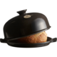 EMILE HENRY okrogel pekač kruha s pokrovom Fusain 799108 4,5 l črna