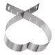 Adjustable cake mould, heart-shaped, stainless steel, 15/28x5cm - Zoku