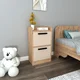 Hanah Home Noćni ormarić Luses 45x29,6x79,4cm Bež