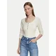 Guess Bluza W6YP60 K5318 Kremna Slim Fit