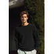 Trendyol Black Oversize Crew Neck Plain Knitwear Sweater