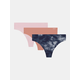 Womens panties Under Armour UA Pure Stretch NS Nov THONG - 3pk - Womens