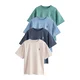 Next Majica kremna/marine/turkizna/nebeško modra