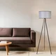 Opviq Podna lampa Fisco, 155 cm, E27, Crna