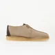 Clarks za moške. 26178478 Desert Trek bež usnjeni čevlji (42.5), Ravna stran, Semiš, Čipke, Priložnostno