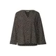 STREET ONE Bluza temno rjava/bela