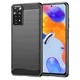 Techsuit - Carbon Silicone maska za Xiaomi Redmi Note 11 Pro 4G / Note 11 Pro 5G/ Note 12 Pro 4G/LTE - crna