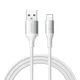 Joyroom Kabel S-A28 z oplaščeno žico USB-A – Lightning 3A 1 m – bel