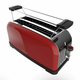Cecotec Toastin' time 1500 Rdeči opekač kruha