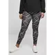 Womens AOP Geometric Black Leggings