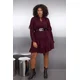 Trendyol Curve Ženska haljina Tbbaw26Ah00003, Bordo
