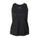 NIKE Sportski top, crna / bijela