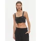 Tommy Jeans Top Bustier Top Ah7185 DW0DW17699 Črna Slim Fit