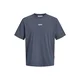 JACK & JONES Majica JCOCLUB ecru / temno modra / bela