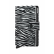 Usnjena denarnica Secrid Miniwallet Zebra Light Grey siva barva