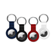iStyle silikonska maska for AirTag pack bundle - black, white, blue, red
