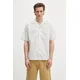 Bombažna srajca Norse Projects Mads Poplin Stripe SS