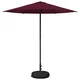 vidaXL Vrtni dežnik 230 x 230 cm Poliester Pravokotna Bordeaux rdeča