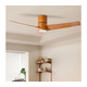 ZEVENTI - LED plafonski ventilator BARROSA LED/18W/230V Wi-Fi Tuya braon + daljinski upravljač