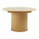 Okrogla raztegljiva jedilna miza v hrastovem dekorju o 120 cm Nola – Unique Furniture