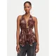 Juicy Couture Bluza JCWCT226340 Rjava Slim Fit