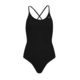 Womens Puma Swims V-Neck Cross back Swimsuit, Black, Size M, Sport