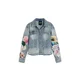 Desigual Prehodna jakna moder denim / zelena / roza / bela