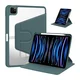 INF Združljivo ohišje iz PU akrila z vrtenjem za iPad 10.2 s držalom za pisalo, samodejni spanec/budnost - zeleno, (5000080943)
