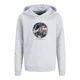 Jack & Jones Junior Majica Honolulu pegasto siva/temno zelena/marelica