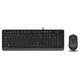 A4 TECH F1010 FSTYLER USB YU siva tastatura + USB sivi miš