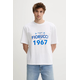 Bombažna kratka majica Fiorucci White Dreaming 1967 Print Boxy Fit T-Shirt