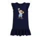 Polo Ralph Lauren Obleka mornarska/svetlo modra/rjava/off-bela