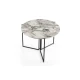 Hanah Home Yaprak 1203 Trpezarijski sto, Sivo-Crni